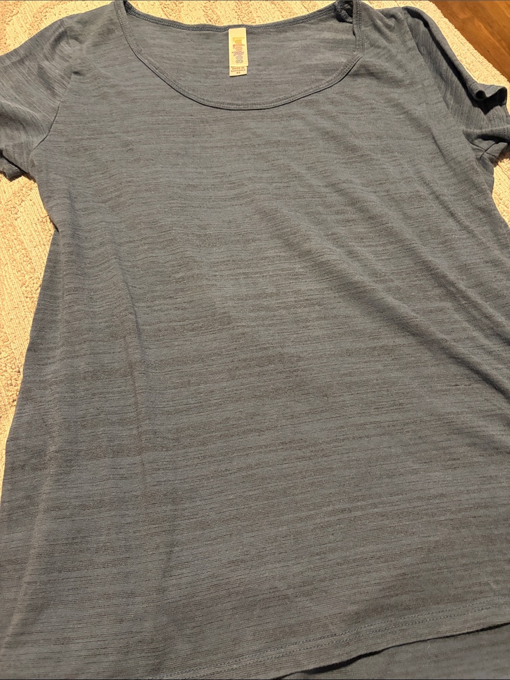 Lularoe Cassie tee - Blue and Gray